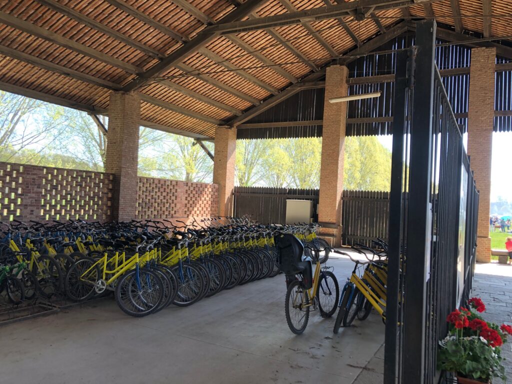 Bike rental inside the La Mandria Park in Turin