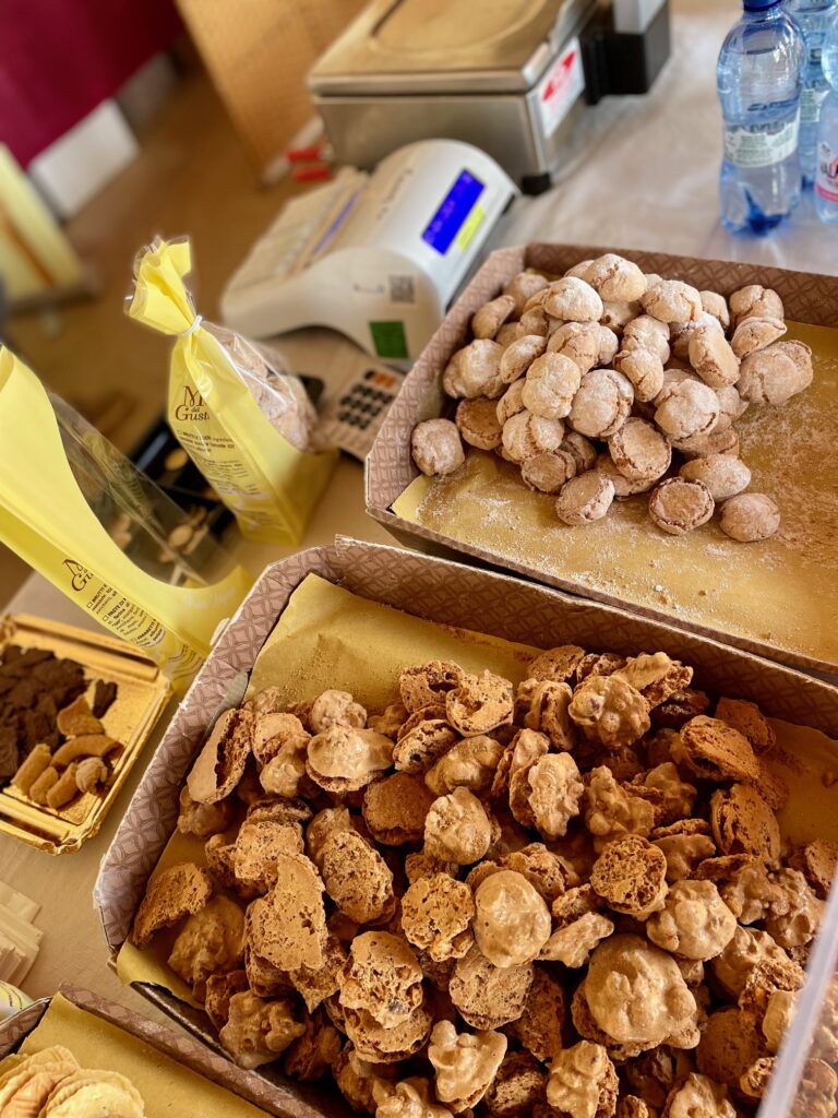 Amaretti biscuits in Pralormo.