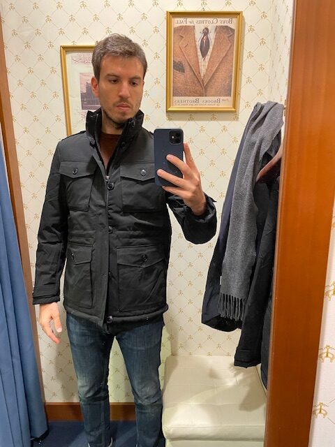 Jacket at Brooks Brothers shop in Torino Outlet Village